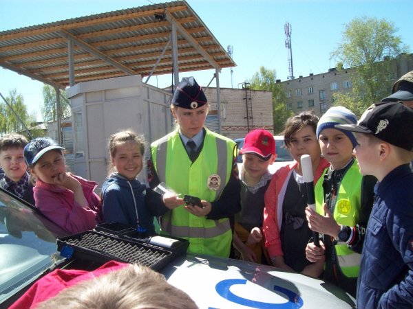 Школьники побывали с экскурсией в ГИБДД Кунгура