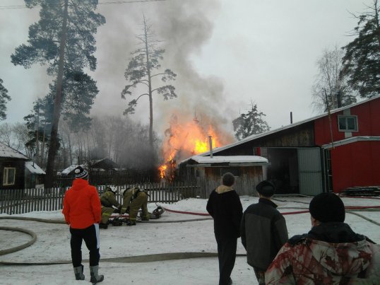 В Кунгурском районе пожар с двумя погибшими