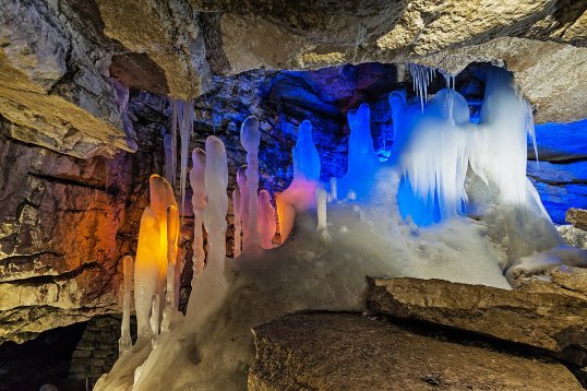 В Кунгурской ледяной пещере откроется ледовая экспозиция